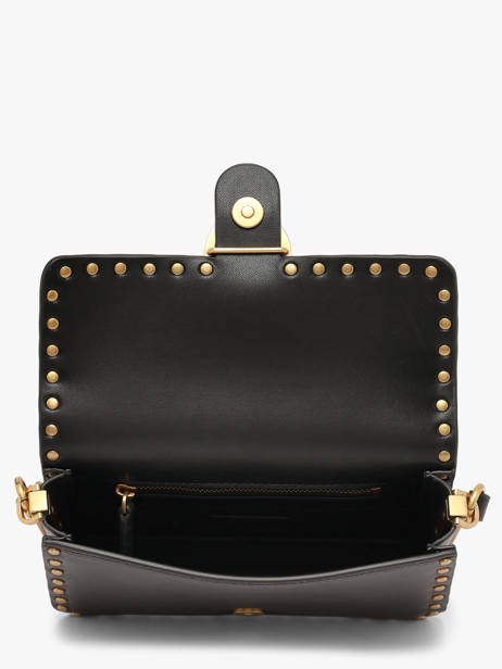 Sac Bandoulière Love Bag Icon Cuir Pinko Noir love bag icon 7345A2JG vue secondaire 3
