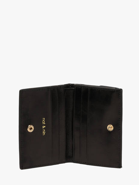 Portefeuille Cuir Nat et nin Noir vintage JOA vue secondaire 1