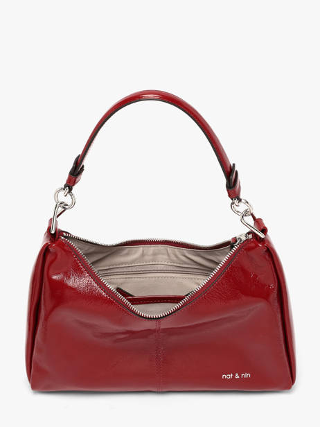 Sac Porté épaule Vintage Cuir Nat et nin Rouge vintage REJINA vue secondaire 3
