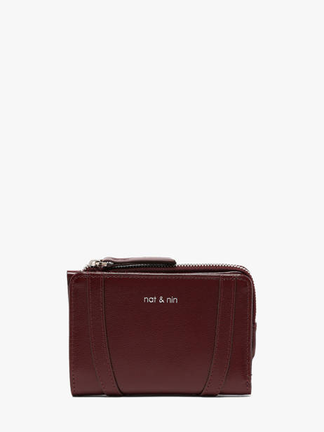 Portefeuille Roza Cuir Vintage Nat et nin Rouge vintage ROZA