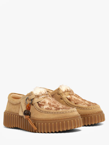 Chaussures Derbies En Cuir Clarks Beige women 26327766 vue secondaire 1