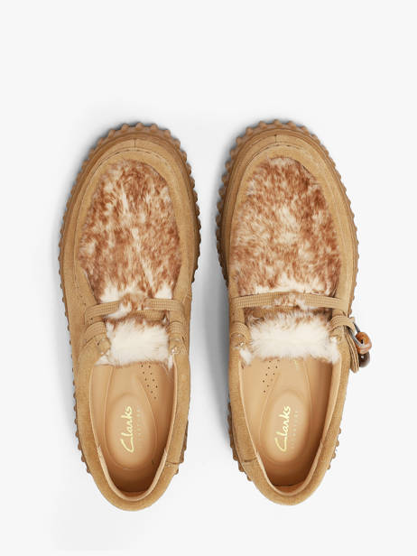 Chaussures Derbies En Cuir Clarks Beige women 26327766 vue secondaire 3