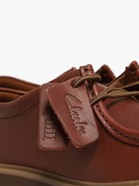 Chaussures Derbies En Cuir Clarks Marron men 26186417 vue secondaire 2