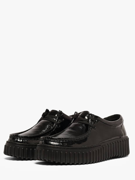 Chaussures Derbies En Cuir Clarks Noir women 26179111 vue secondaire 1