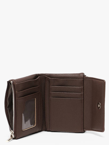 Porte-monnaie Porte-cartes Grained Flora & co Marron grained F5019 vue secondaire 1