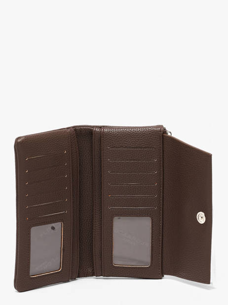 Portefeuille Porte-monnaie Grained Flora & co Marron grained F5039 vue secondaire 1