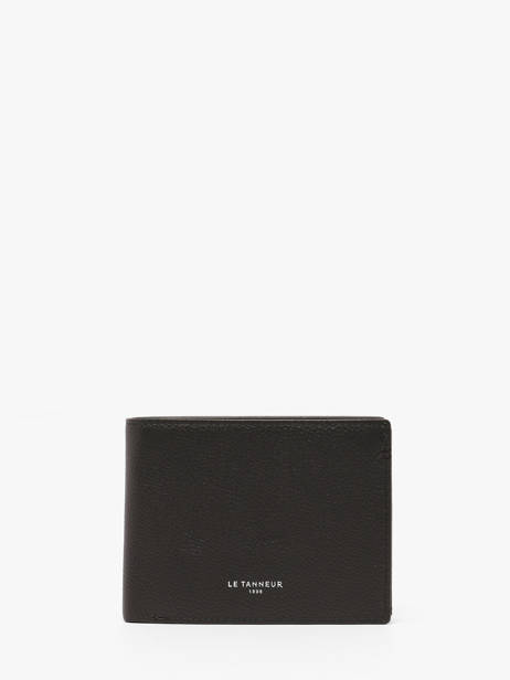 Portefeuille Lucien En Cuir Grainé Le tanneur Noir lucien graine THGR3314