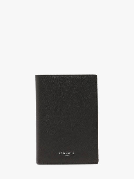 Portefeuille Lucien En Cuir Grainé Le tanneur Noir lucien graine THGR3311