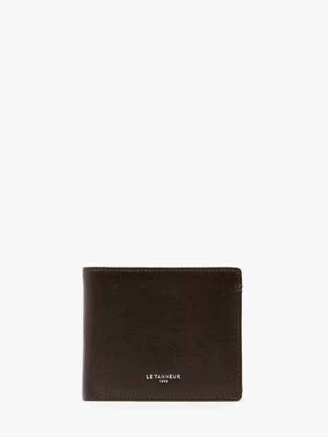 Portefeuille Lucien En Cuir Huilé Le tanneur Marron lucien huile THHU3350
