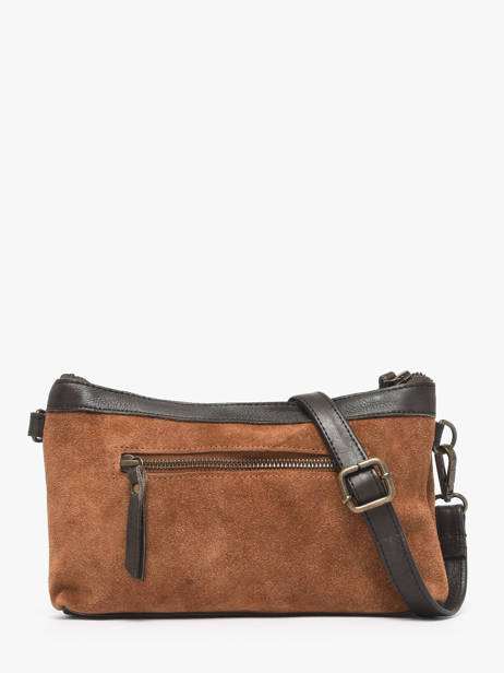 Sac Bandoulière Vienne Cuir Basilic pepper Marron vienne BVIE01 vue secondaire 4