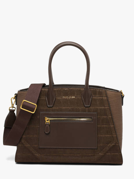 Sac Porté épaule Croco Chic David jones Marron croco chic 1