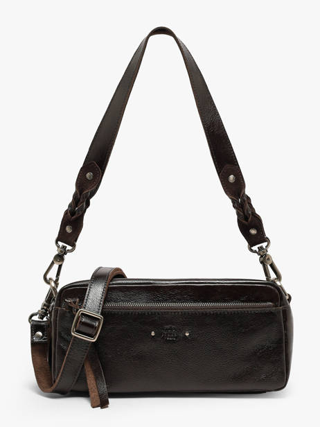 Sac Bandoulière Vintage Cuir Mila louise Marron vintage 3920CC