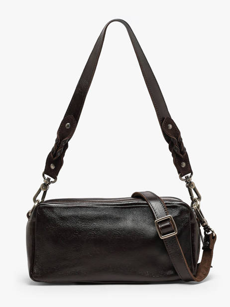 Sac Bandoulière Vintage Cuir Mila louise Marron vintage 3920CC vue secondaire 3