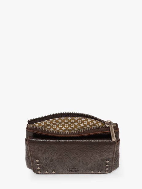 Porte-monnaie Cuir Mila louise Marron vintage 3853DCC vue secondaire 2
