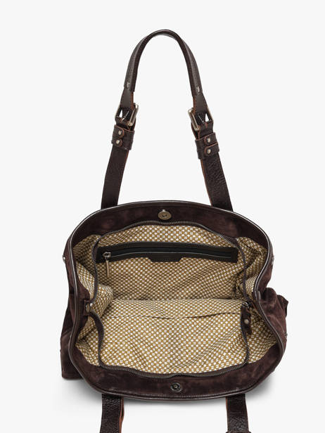 Sac Porté épaule Vintage Cuir Mila louise Marron vintage 3908V vue secondaire 2