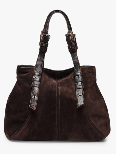 Sac Porté épaule Vintage Cuir Mila louise Marron vintage 3908V vue secondaire 3