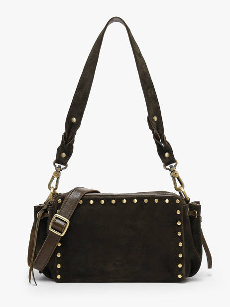 Sac Porté épaule Vintage Cuir Mila louise Vert vintage 33673VCC