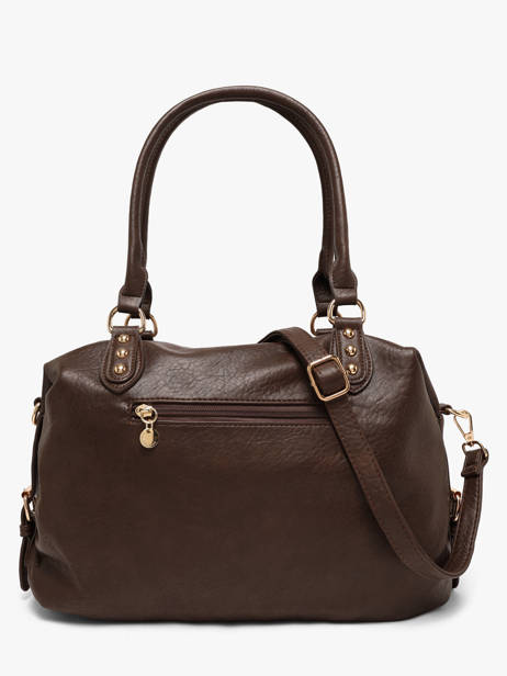 Sac Porté Main Bride Lulu castagnette Marron bride BADARA vue secondaire 3