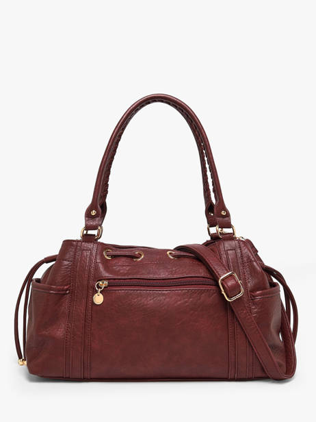 Sac Porté épaule Bride Lulu castagnette Rouge bride ALEXANE vue secondaire 4