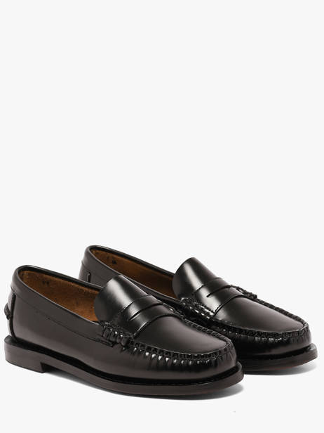 Mocassins Classic Dan En Cuir Cousu Main Sebago Noir women 7001530 vue secondaire 1