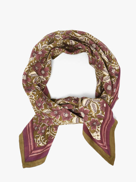 Grand Foulard Hélios 100x100 Byzantine Vert foulard HEL