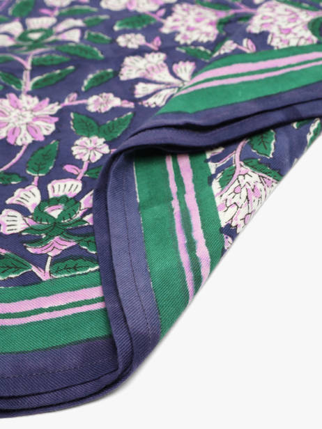 Grand Foulard Carthage 100x100 Byzantine Multicolore foulard CAR vue secondaire 2
