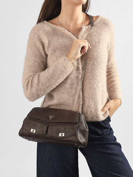 Sac Bandoulière Blake Guess Marron blake PD222221 vue secondaire 1