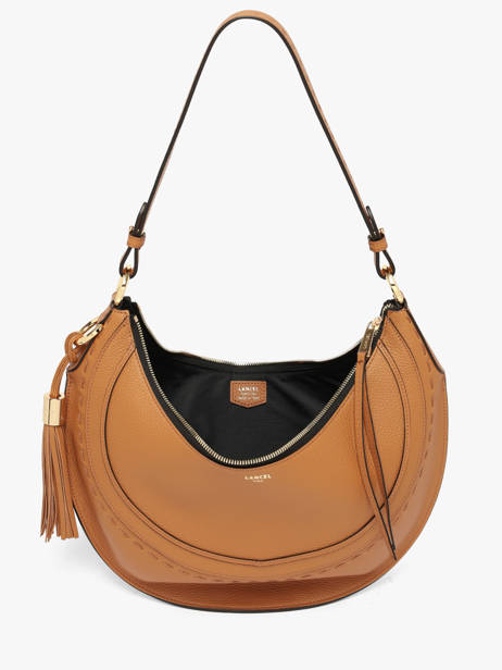 Sac Hobo M Zippé Hobohème Cuir Lancel Marron hoboheme A14217 vue secondaire 4