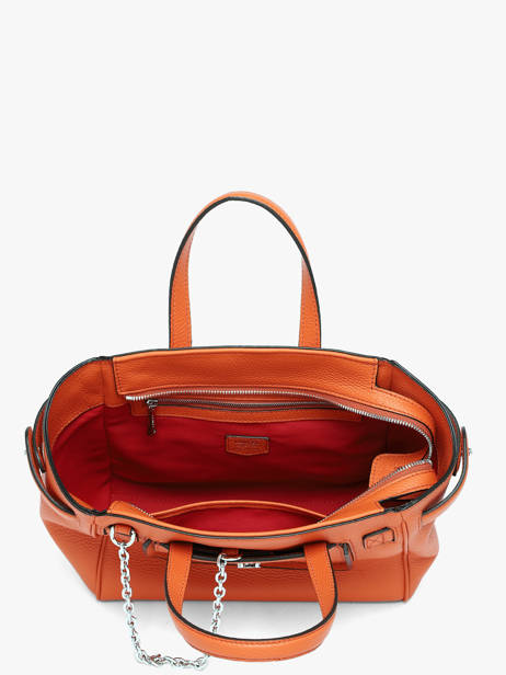 Sac Carryal S Thea Cuir Lancel Orange thea A14221 vue secondaire 4