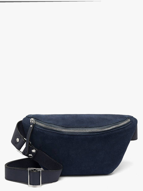 Sac Banane La Suite Cuir Paul marius Bleu la suite BANANSUI