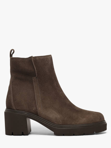 Bottines à Talon En Cuir Gabor Marron women 1
