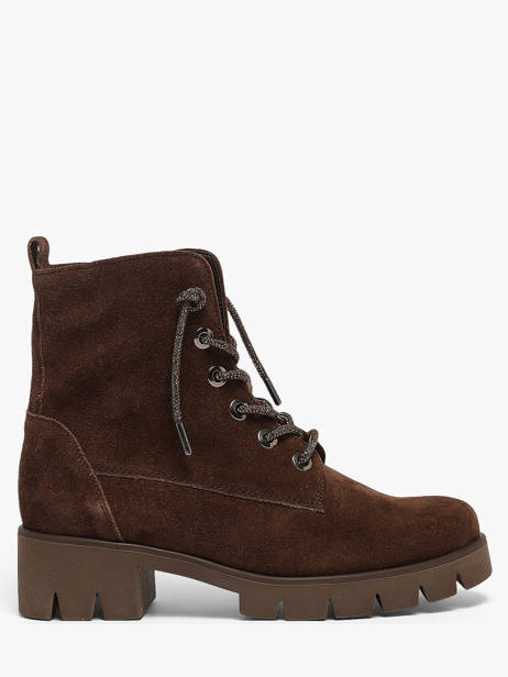 Bottines En Cuir Gabor Marron women 8