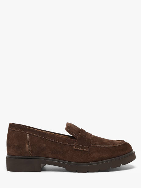 Mocassins En Cuir Gabor Marron women 3