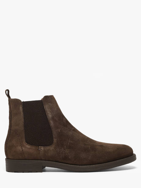 Chelsea Boots En Cuir Kost Marron men B00030B