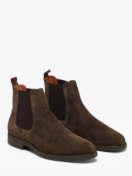 Chelsea Boots En Cuir Kost Marron men B00030B vue secondaire 1