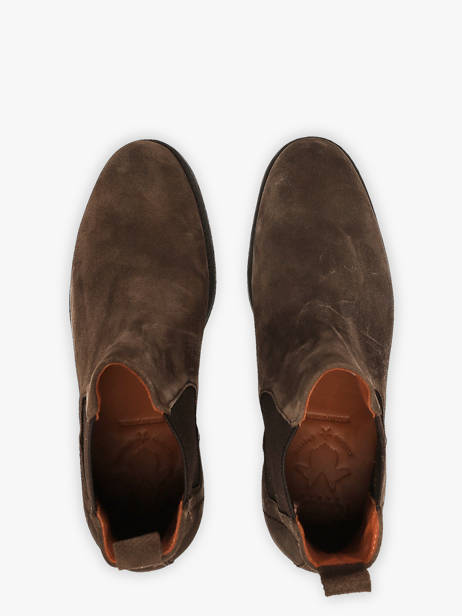 Chelsea Boots En Cuir Kost Marron men B00030B vue secondaire 3