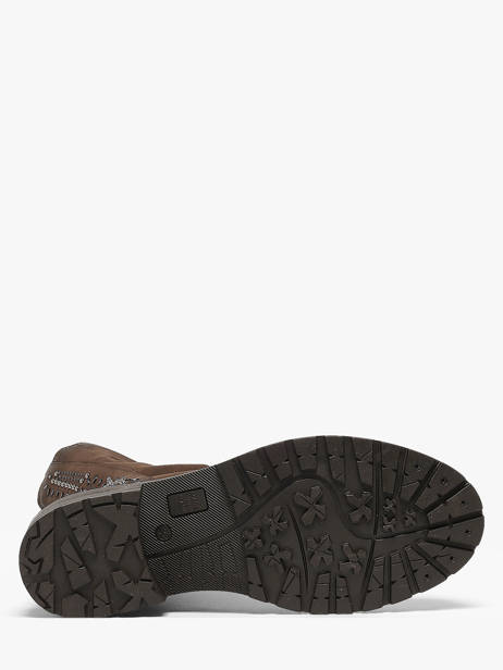 Bottines En Cuir Metisse Marron women MA1024 vue secondaire 4
