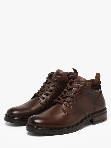 Bottines Equilibre En Cuir Redskins Marron men EQUILIBR vue secondaire 1