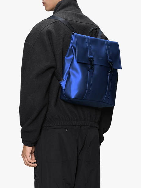 Msn Bag Mini - Sac à Dos 1 Compartiment Rains Bleu city 13310 vue secondaire 1