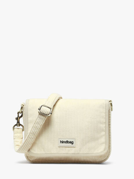 Sac Bandoulière Margault Velours Côtelé Hindbag Beige velours V