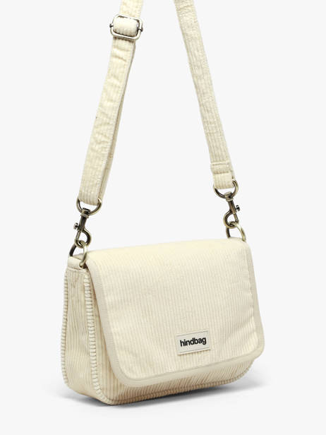Sac Bandoulière Margault Velours Côtelé Hindbag Beige velours V vue secondaire 2