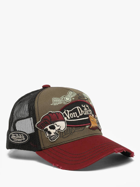 Casquette Von dutch Vert accessoires PATCHES vue secondaire 1