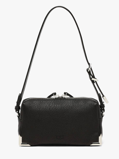 Sac Bandoulière Mini Bauletto Cuir Pinko Noir love bag soft 6967A3CX vue secondaire 6