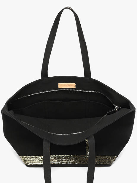 Le Cabas L Zippé Paillettes Vanessa bruno Noir cabas 1V40409 vue secondaire 4