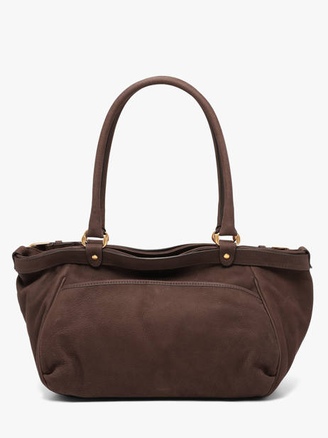 Grand Sac Lune En Cuir Nubuck Vanessa bruno Marron lune 3V40921 vue secondaire 5