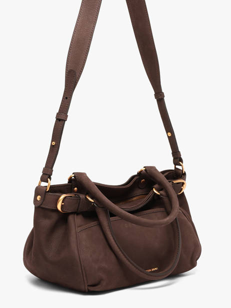 Petit Sac Lune En Cuir Nubuck Vanessa bruno Marron lune 3V40920 vue secondaire 1