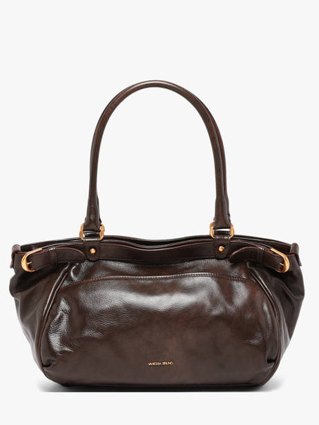 Sac Shopping Lune Cuir Vanessa bruno Marron lune 7V40921