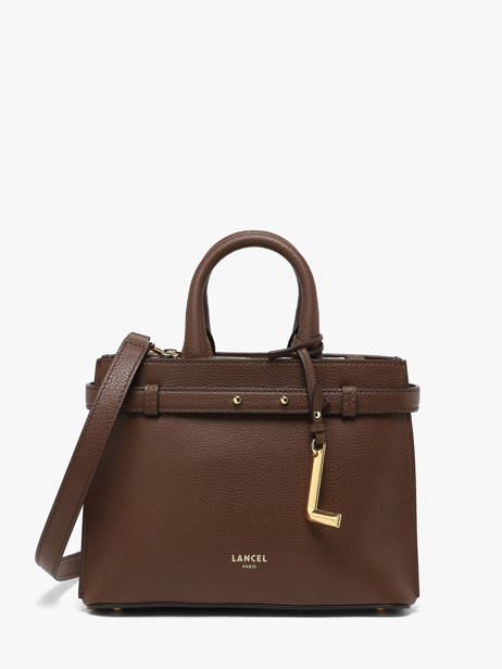 Sac Bandoulière Faubourg Cuir Lancel Marron faubourg A13527