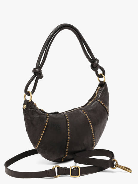 Sac Porté épaule Kura Cuir Campomaggi Noir kura 45570ND vue secondaire 2
