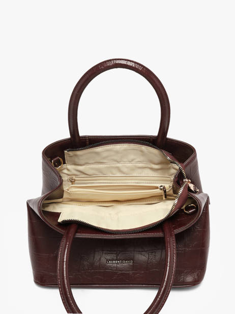 Sac à Main Lauren Effet Croco Laurent david Rouge ld bags 119 vue secondaire 3